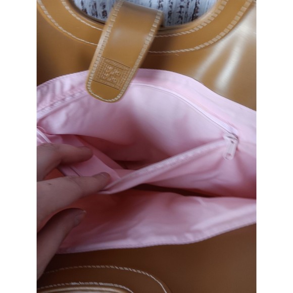 Liz Clairiborne Tote Bag BORA BORA Large Fabric & Faux Leather Hand  Purse - Picture 8 of 9